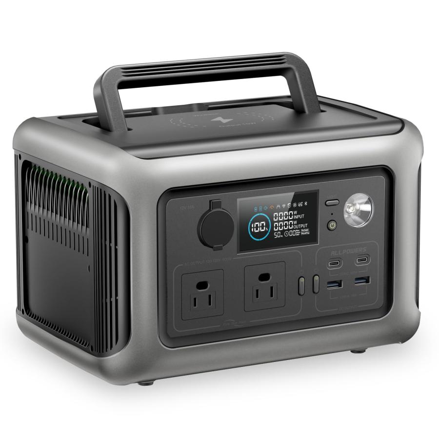 静音アップグレード品】ALLPOWERS R600 ポータブル電源 リン酸鉄蓄電池