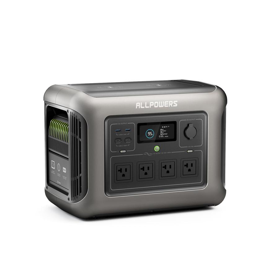 ALLPOWERS R1500 ポータブル電源 1152Wh大容量 AC出力(1800W 瞬間最大