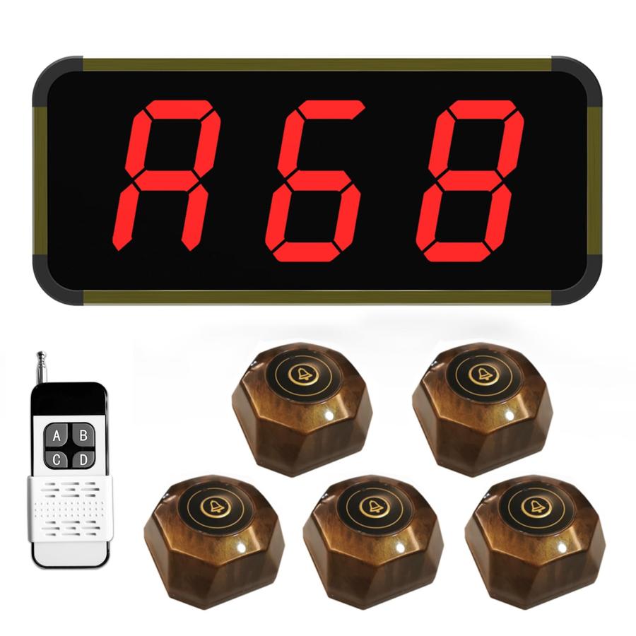 FLYDOG 呼び出しベル 飲食店 業務用 ワイヤレスチャイム スタッフ 呼び出しベル の商品画像