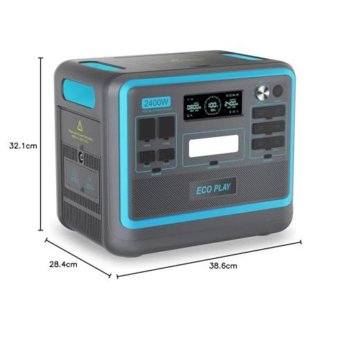 Eco Play ポータブル電源 大容量 2048Wh/2400W ポータブルバッテリー