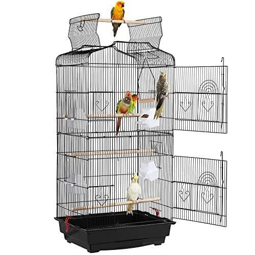 鳥・小動物用大型ケージ Yaheetech 鳥かご 鳥ケージ 大型 高強度 複数飼い 豪華ケージ 大きい