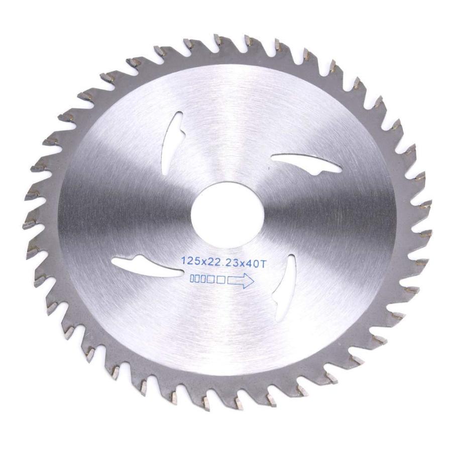 チップソー 丸鋸刃 内径22.23mm 外径125mm 40歯 無垢材 木製Tドア 合板
