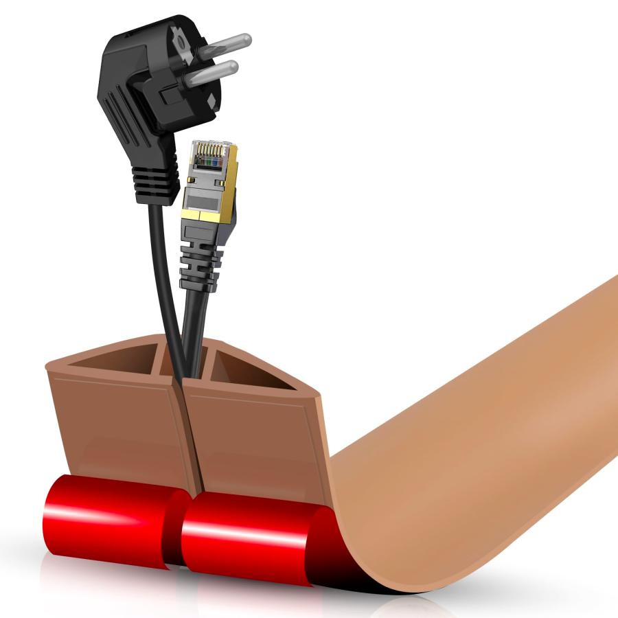 フロアコードカバー ケーブルプロテクター 隠し 配線コード 床用モール ケーブル の商品画像