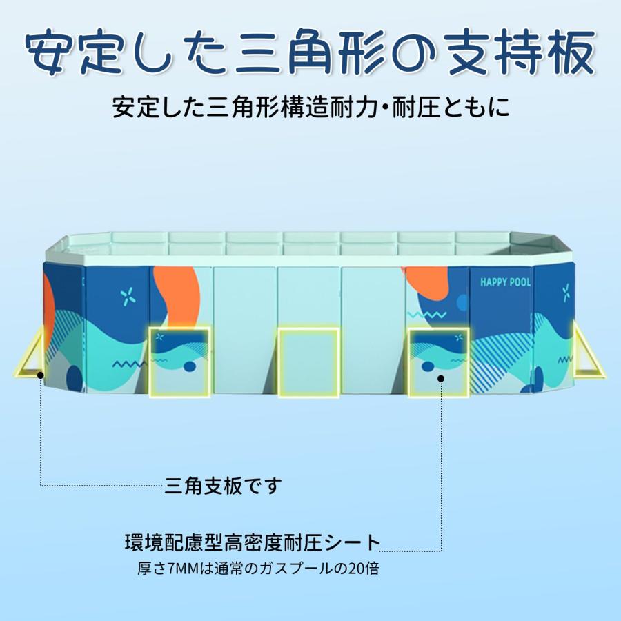 OMATA 【2025新改良 工場直売 非膨張式プール】新デザイン ビニールプール 空気_3