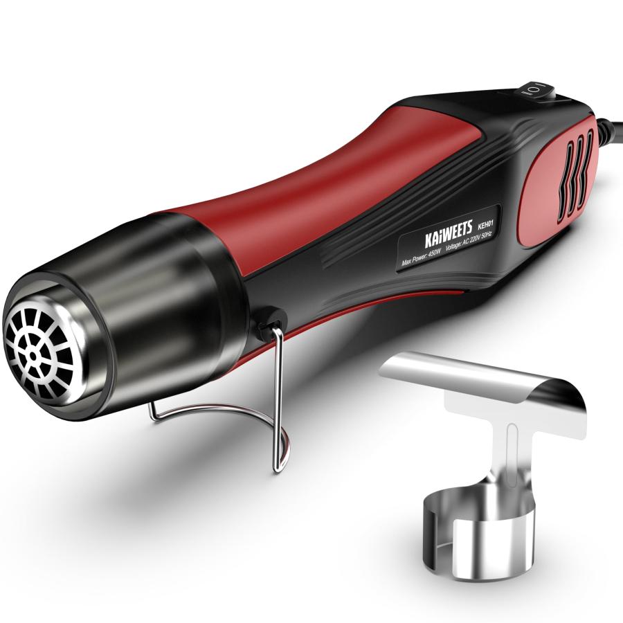 KAIWEETS 450W エンボスヒーター 小型ヒートガン 250℃-450℃ 2段階調温