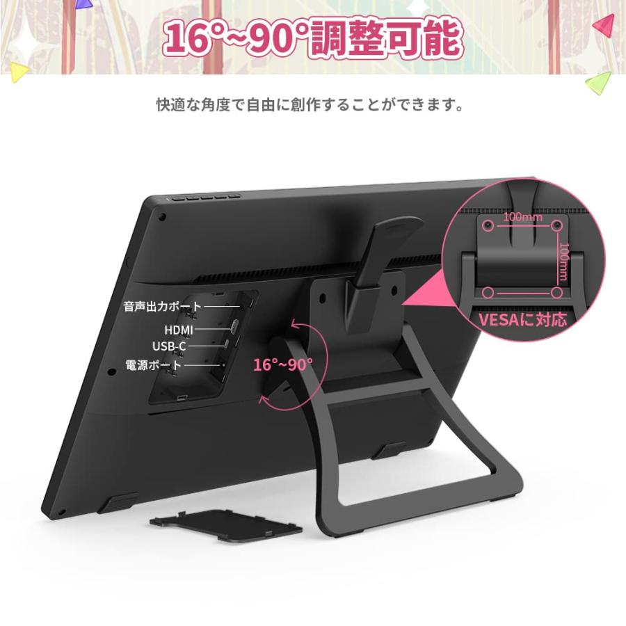 XPPen 液晶ペンタブレット 液タブ 21.5インチ IPSディスプレイ 視差