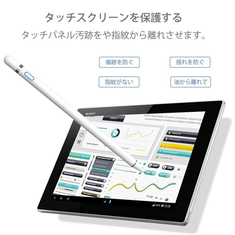 タッチペン スタイラスペン iPad用ペンシル 第9/8/7/6/5/4/3/2世代