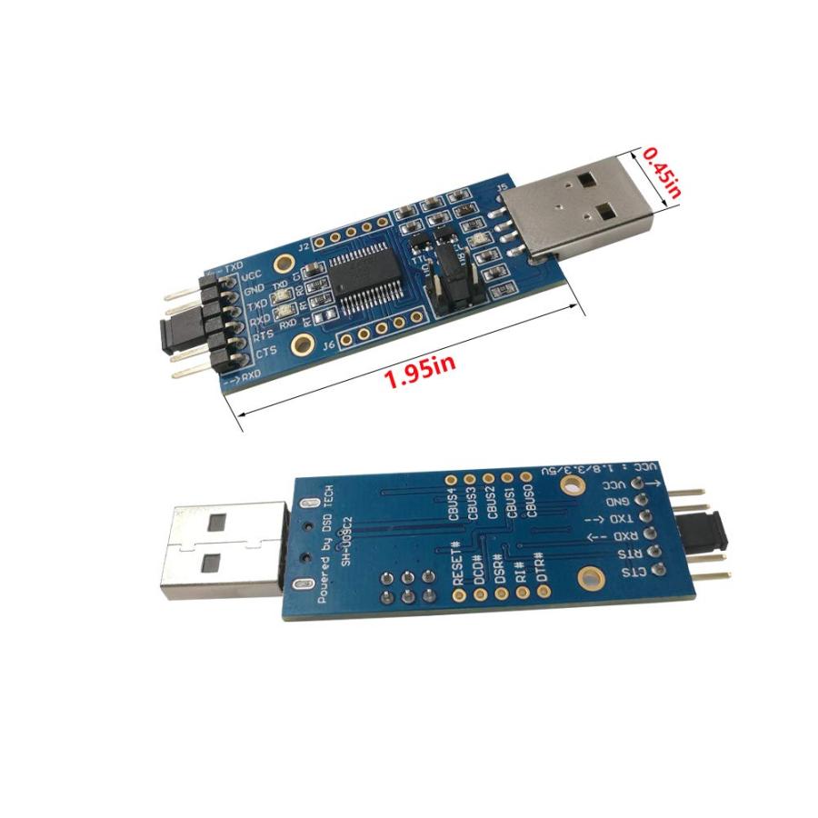 Adaptateur SH-C31G Pour Diagnostic Automobile DSD TECH SH-U09C2 Adaptateur USB à TTL Circuit Intégré FTDI FT232RL Interface CAN FD Isolée Industrielle DSD TECH