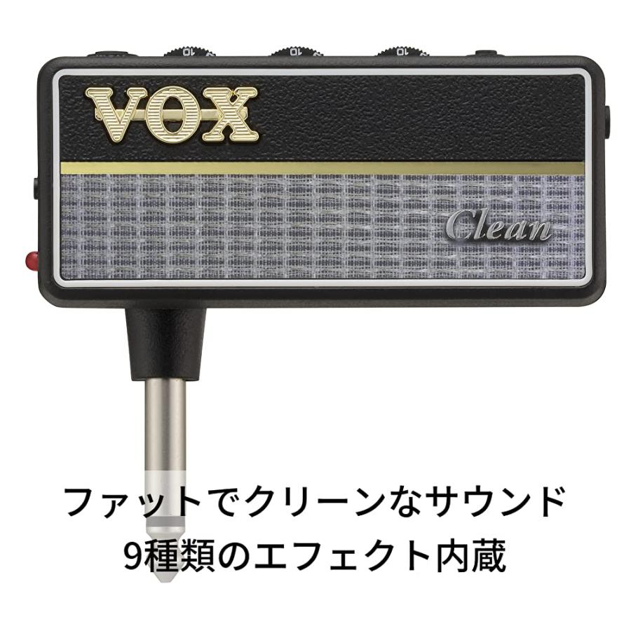 VOX(ヴォックス) ギター用 ヘッドホンアンプ amPlug2 Clean 小型