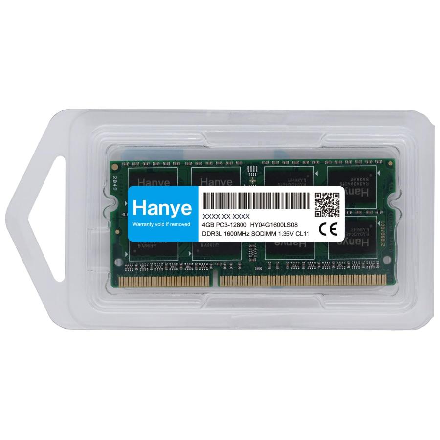 ノートPC用メモリ DDR3L-1600 PC3-12800 8GB SODIMM Hanye【国内正規品