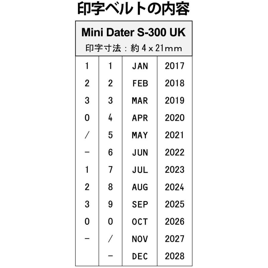 スタンテック シャイニー スタンプ ミニデイトプリンタ 5号×4連 S