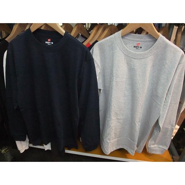 BEEFY LONGS LEEVE TEE 2枚組 H5186-2 Hanes ヘインズ ビーフィー 長袖 Tシャツ