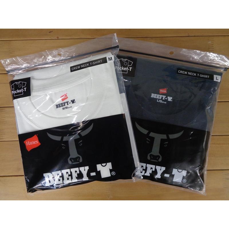 BEEFY ポケット 付き  Tシャツ Hanes POCKET ビーフィー 半袖　H8-T301
