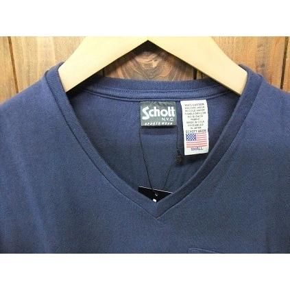 Ｓｃｈｏｔｔショット 3133036-087 S/S V-NECK POCKET T-SHIRT 半袖 V首 ポケット付き Tシャツ｜stadium-jp｜03