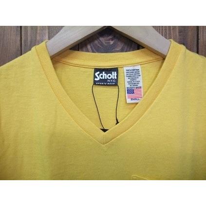 Ｓｃｈｏｔｔショット 3133036-064 S/S V-NECK POCKET T-SHIRT 半袖 V首 ポケット付き Tシャツ｜stadium-jp｜03