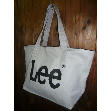 Ｌｅｅリー  QFUN60-0469 BIG PRINT TOTE BAG ビッグ プリント入り トート バッグ キャンバス生地 0425931 ライトグレー ヨコ型 メンズ レディース ユニセックス｜stadium-jp｜03