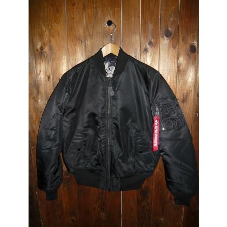 ALPHAアルファ TA0458-001 MA-1 PRINTED LINING 2WAY JACKET エム 