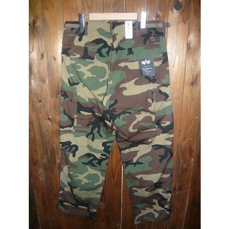 ＡＬＰＨＡアルファ TB1027-120 JUNGLE CARGO PANTS CTN WOODLAND ジャングル カーゴ パンツ コットン生地 6ポケット 股上深め ワイドストレート