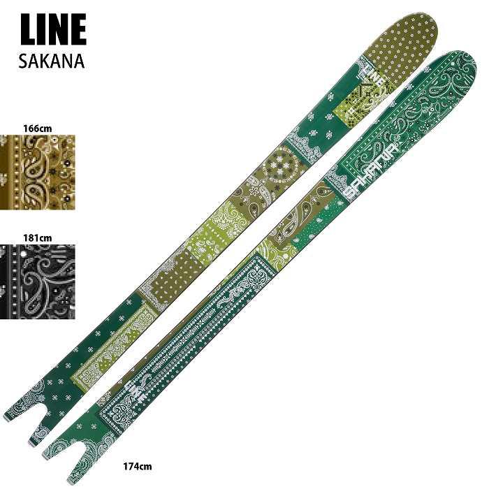 ライン スキー板 2025 LINE SAKANA サカナ 板単品 24-25ST 