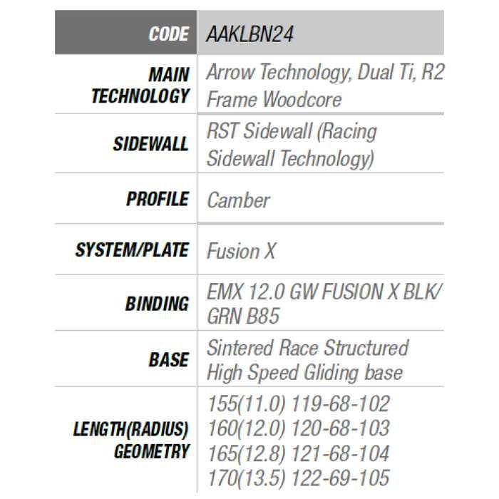 elan（エラン） スキー板 2026 ELAN ACE SLX FUSION X + EMX 12.0 GW