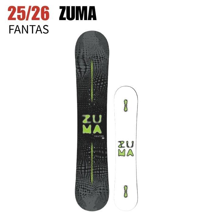 2026 ZUMA ツマ FANTAS BLACK ファンタス 25-26 ボード板 スノーボード