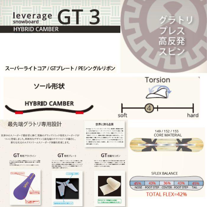 2027 LEVERAGE レバレッジ GT3 MENS 26-27 グラトリ ボード板