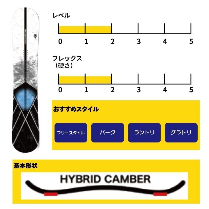 RICE28 スノーボード板 イエロー グラトリ向け 2027 RICE28 ライス28 RT6 26-27 ボード板 スノーボードST