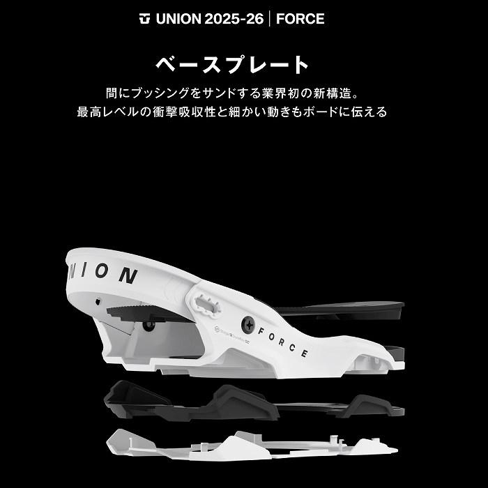 2026 UNION ユニオン FORCE フォース WHITE 20-YR 25-26 スノーボード