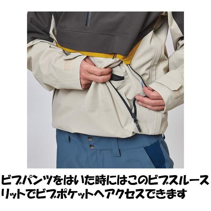 UNFUDGE アンファッジ SMOKE ANORAK スモークアノラック DARK NV / BLK スノーボード スノボ ウェア ジャケット 26-27モデルSTの画像