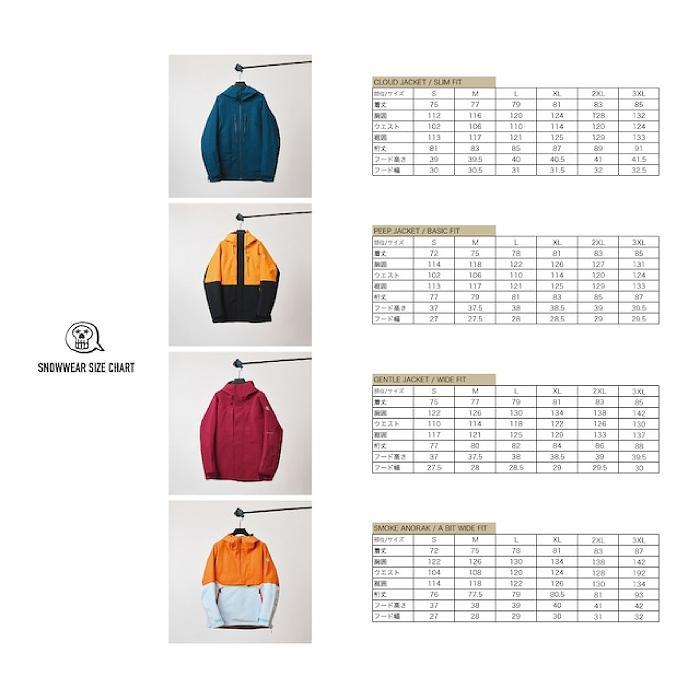 UNFUDGE アンファッジ SMOKE ANORAK スモークアノラック DARK NV / BLK スノーボード スノボ ウェア ジャケット 26-27モデルSTの画像