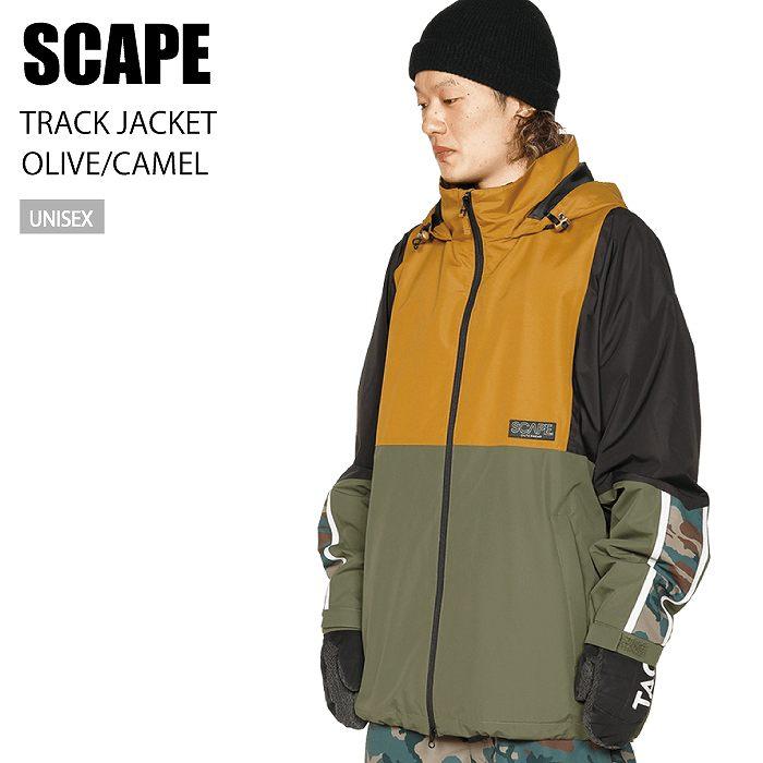 SCAPE エスケープ ウェア TRACK JACKET 22-23 OLIVE/CAMEL メンズ