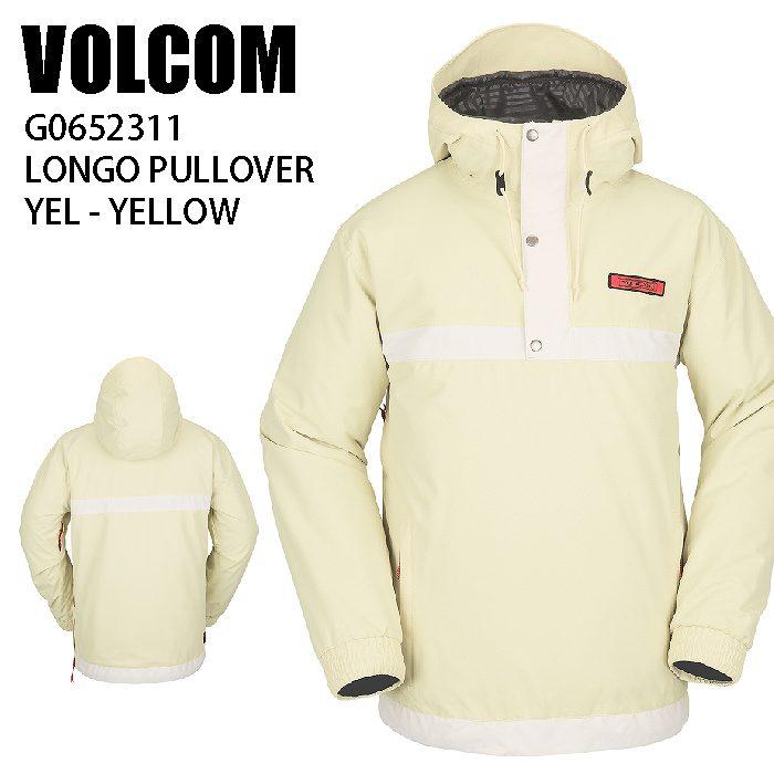 VOLCOM LONGO　PULLOVER 2022/23 VOLCOM ボルコム ウェア LONGO PULLOVER 22-23 YEL メンズ ジャケット