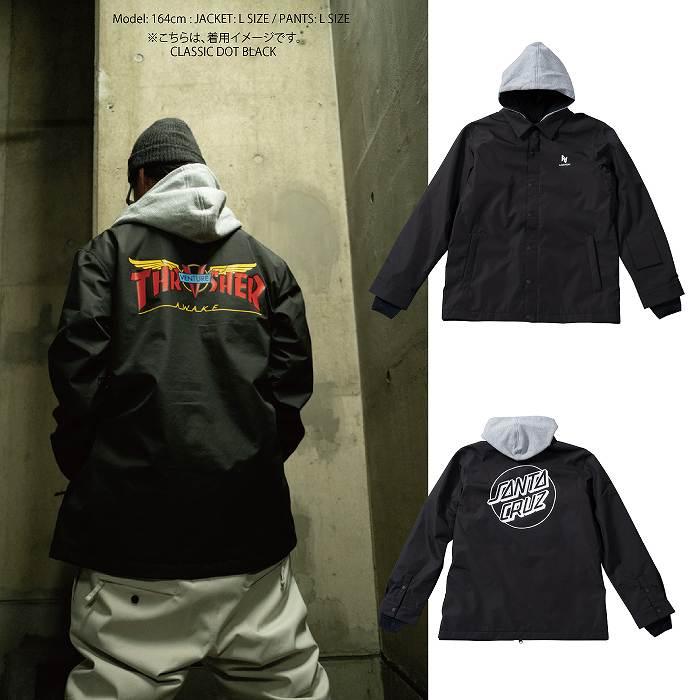 AA ダブルエー ウェア COACH JACKET 23-24 CLASSIC DOT BLACK メンズ
