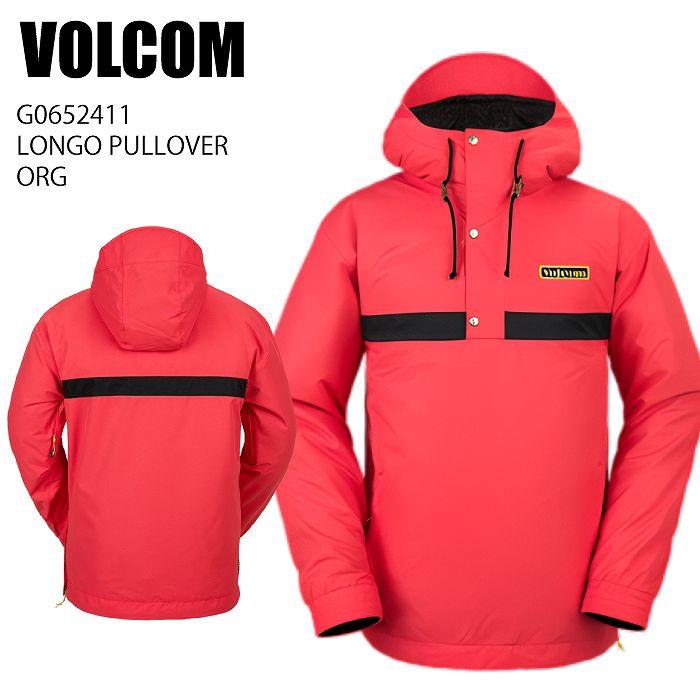 VOLCOM ボルコム G0652411 LONGO PULLOVER ORG 23-24 ボードウェア メンズ ジャケット プルオーバー スノーボード VOLCOM ボルコム G0652411 LONGO PULLOVER ORG 23-24 ボードウェア