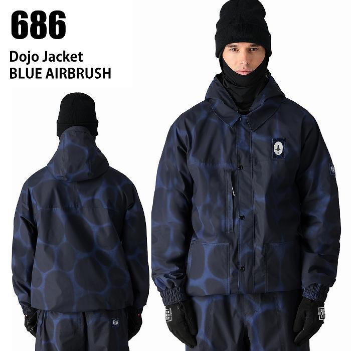 686 シックスエイトシックス M4WN140 DOJO SHELL JACKET BLUE AIRBRUSH 24-25 ウエア メンズ ジャケット ロクハチ 686 シックスエイトシックス M4WN140 DOJO SHELL JACKET BLUE AIRBRUSH