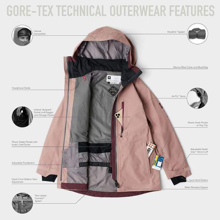 686 M2W301 GORE-TEX SKYLINE SHELL JACKET PURPLE IMPRESSION 24-25