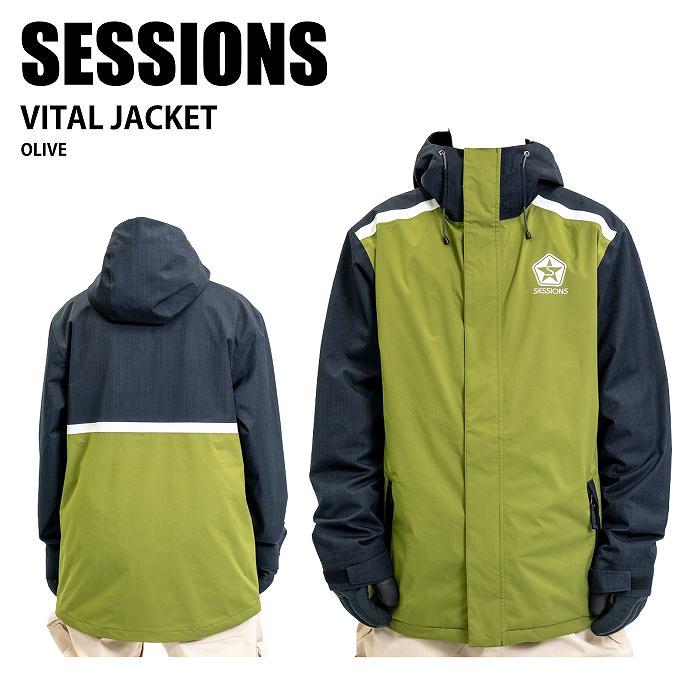 SESSIONS セッションズ VITAL JACKET OLIVE 24-25 ウエア ユニセックス ジャケット スキー スノーボード SESSIONS セッションズ VITAL JACKET OLIVE 24-25 ウエア ユニセックス