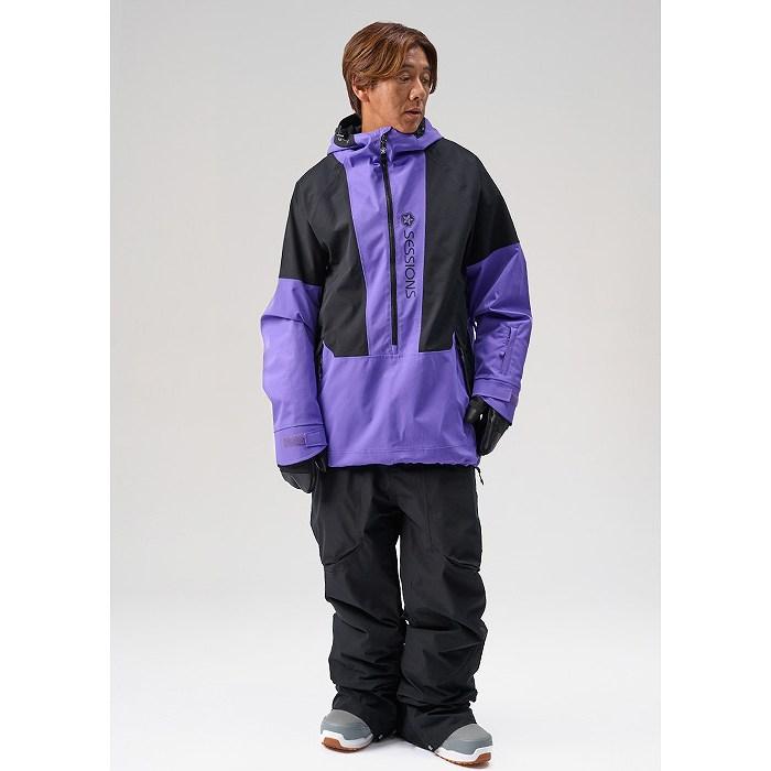 SESSIONS セッションズ SSFW250013 CHAOS PULLOVER JACKET PURPLE スノーボード ウェア ジャケット スノボ 25-26モデルST_2