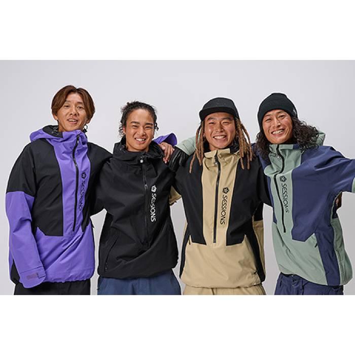 SESSIONS セッションズ SSFW250013 CHAOS PULLOVER JACKET PURPLE スノーボード ウェア ジャケット スノボ 25-26モデルSTの画像