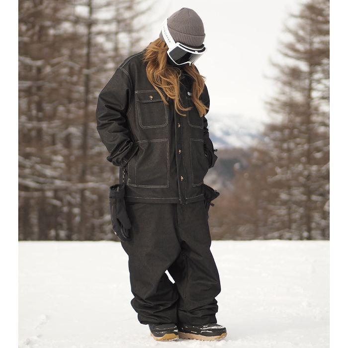 VESP（ベスプ） VPMJ1071 Denim Coverall Jacket BK スノーボード
