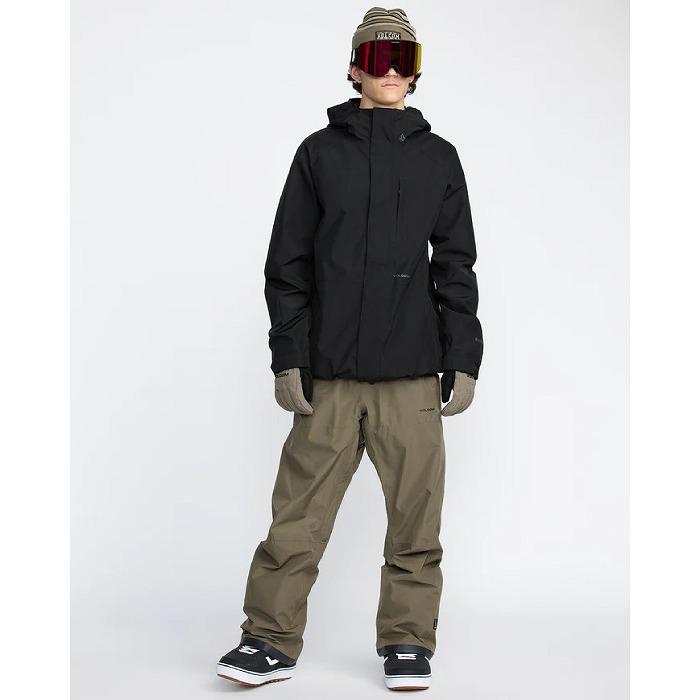 VOLCOM Mサイズ スノボードウェア　ダウンジャケット ブラック OUTLET】VOLCOM Mens Sew Down Jacket - Black
