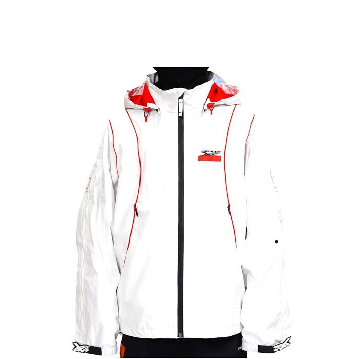 MOUNTAIN ROCK STAR ジャケット 2014-2015モデル MTN.ROCK STAR マウンテンロックスター FULLZIP JACKET WHITE/RED