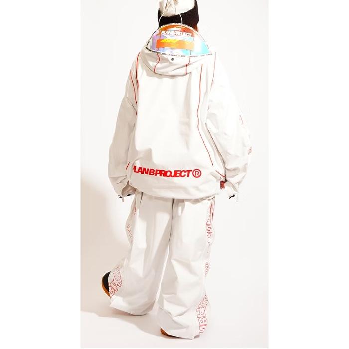 MTN.ROCK STAR マウンテンロックスター FULLZIP JACKET WHITE/RED