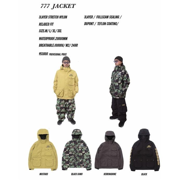 NOMADIK ノマディック 777 JACKET スリーセブンジャケット MUSTARD スノーボード ウェア 26-27ST_2