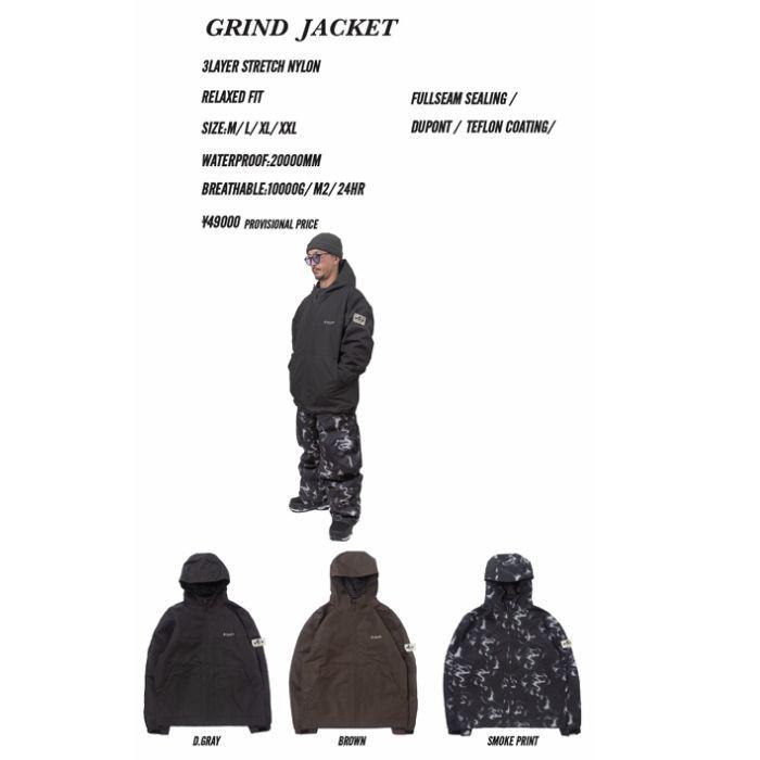 NOMADIK ノマディック GRIND JACKET グラインドジャケット SMOKE PRINT スノーボード ウェア 26-27ST_2