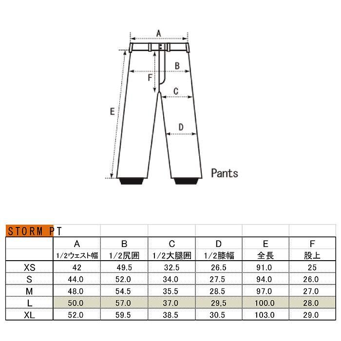 AA ダブルエー ウェア STORM PANTS 23-24 BLUE GRAY UNISEX メンズ パンツ スノーボードST_3