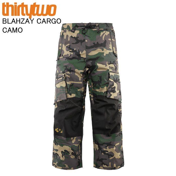 THIRTYTWO サーティーツー BLAHZAY CARGO CAMO カーゴパンツ スノーボード ウェア パンツ 32ウェア スノボ 25-26モデル THIRTYTWO サーティーツー BLAHZAY CARGO CAMO カーゴパンツ