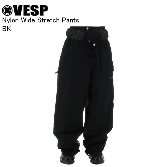 VESP ベスプ VPMP1066 Nylon Wide Stretch Pants BK スノーボード ウェア パンツ VESPウェア 25-26モデル メンズ レディース VESP ベスプ VPMP1066 Nylon Wide Stretch Pants BK スノーボード