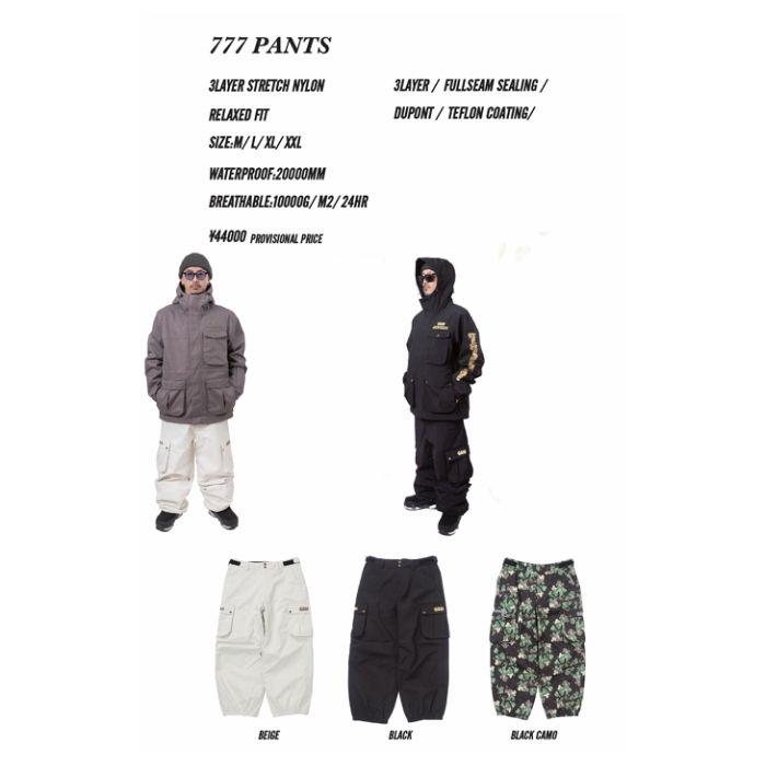 NOMADIK ノマディック 777 PANTS スリーセブンパンツ BLACK