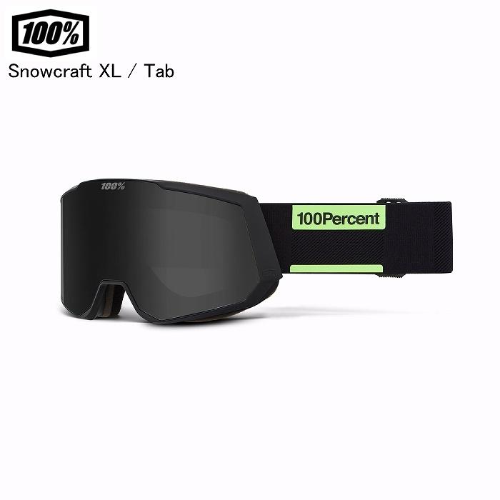 100% CRAFT XL ゴーグル Black 100% ワンハンドレッド SNOWCRAFT XL ASIA FIT スノークラフトエックス